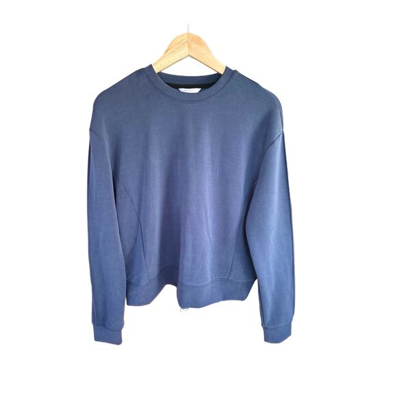 PELOTON Women's Charcoal Gray Long Sleeve Workout Top - Picture 1 of 5